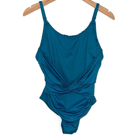 Jantzen Mio Mia Underwire One Piece Swimsuit in Azure - Picture 3 of 15